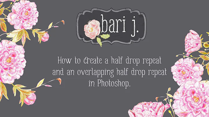 How to Make an Overlapping Half Drop Repeat Pattern