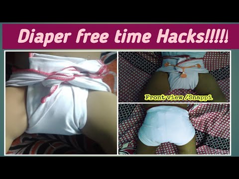 డైపర్ ఫ్రీ || DIY || కుట్టు లేదు || డైపర్ ఫ్రీ టైమ్ హ్యాక్స్ #nosew#diy