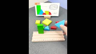 Wooden puzzle 2021 tanagram indoor toys & educational game for home 🤩❤️ | #shorts play master #toys screenshot 3