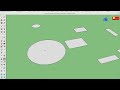 How to draw a rectangle & circle by Sketchup #Lesson-4 #sketchup #beginnermethod #freecad