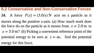 University Physics -Potential Energy and Conservation of Energy-Chapter 8 Problem 24