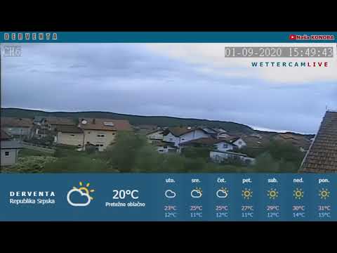DERVENTA DANAS/Vrijeme/Live kamera/(Naša KONOBA) - 01.09.2020 - YouTube