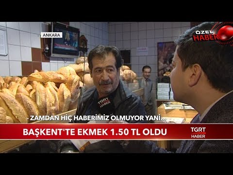 Başkent'te Ekmek 1.5 TL Oldu