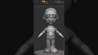 Zombie bebe para tu colección #digitalsculpting #elpersonajedelasemana #arte #3dprinting #3dart #art