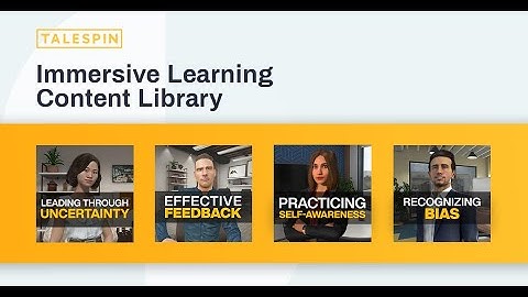Talespin Immersive Learning Content Library
