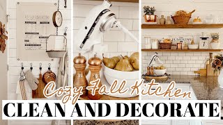 FALL DECORATE WITH ME 2021 Part 2! | FARMHOUSE KITCHEN FALL DECORATING IDEAS 2021