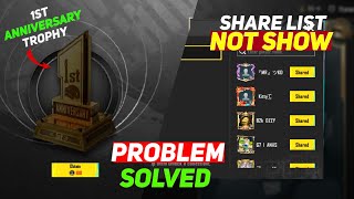 Trophy Share List Not Show 🤔 | Problem Solved | Rp Giveaway