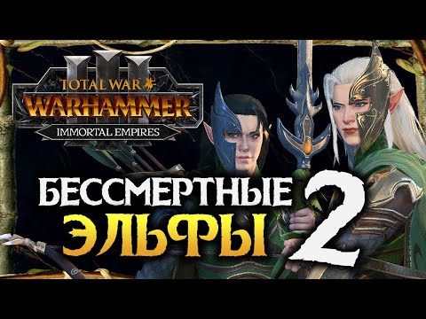 Видео: Бессмертные Империи и Лесные Эльфы в Total War Warhammer 3 Immortal Empires - #2