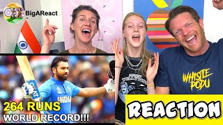 ROHIT SHARMA HITS 264 REACTION | WORLD RECORD!!! | INDIA vs SRI LANKA 2014 | #BigAReact