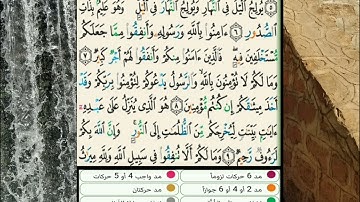 سورة الحديد: تفصيل الأحكام من الآية 5 إلى الآية 9 برواية حفص عن عاصم.