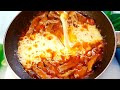 ¡Sólo 3 ingredientes y 10 MINUTOS! EN SARTEN, deliciosa cena! Si tienes un filete mira el vídeo.