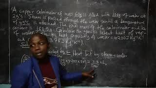 CALCULATING THE SPECIFIC LATENT HEAT OF VAPORIZATION.