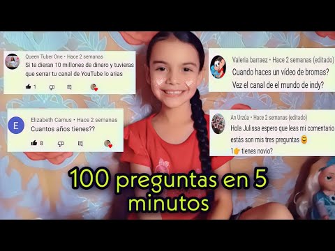 ¡¡100 PREGUNTAS EN 5 MINUTOS!! JULISSA ❤