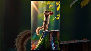 SQUIRREL EXPLORATION IN THE STORY #short #shorts #shortvideo #squirrel #squirrelstory