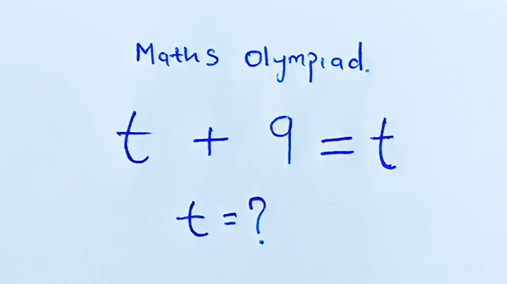 A Very Nice Maths Olympiad Problem | Find The Value Of t ?