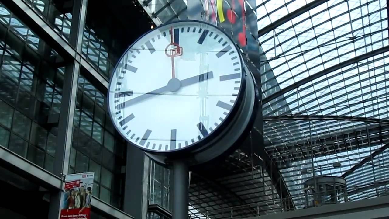 The Clock in Berlin Main Station YouTube