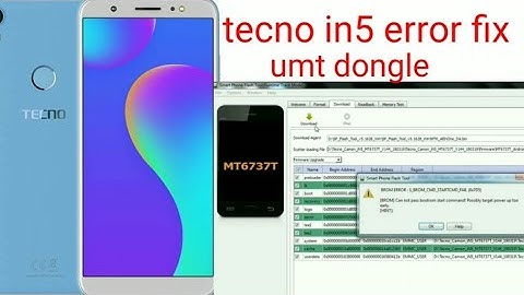 Tecno in5 dead full flashing umt dongle job done# Brom error: S CMD startcmd fail,(0x7D5) fix