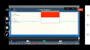 membuat bendera dengan objek primitif rectangle di processing - Zoom