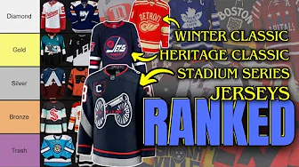 EVERY SINGLE NHL Outdoor Game Jersey RANKED in ONE Tier List