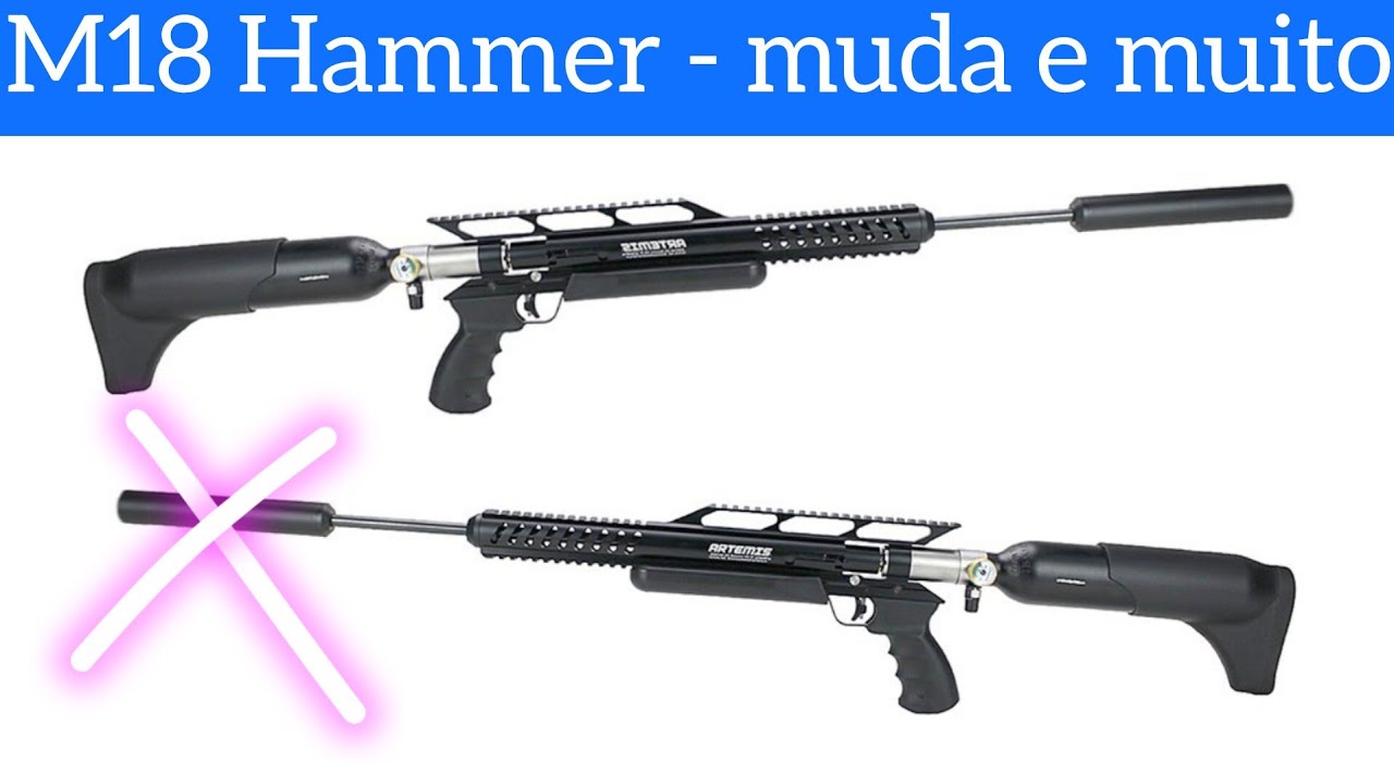Sledge Hammer エアガンジャンクまとめて M18 Hammer - Grouping with and without suppressor - YouTube