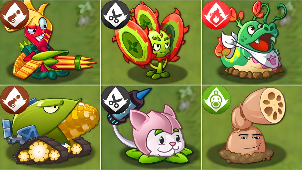 Все случайные бонусы от премиум-растений против ВСЕХ финальных боссов! - Модификация PvZ 2, китай...