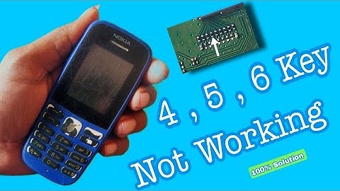 Nokia Ta1203 Mobile 4,5,6 Key Not Working 100% Solution// Nokia 4,5,6, Button Repair Kese Kare?