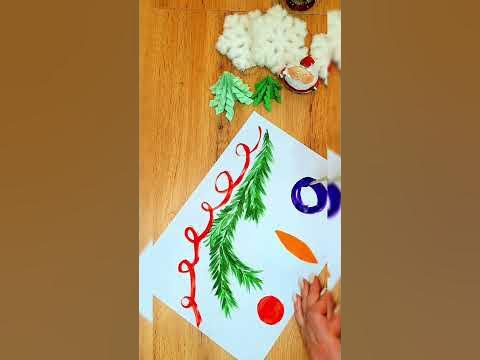 Гілочка ялинки Малювання #painting #ideas #winter #creative #fypyoutube ...