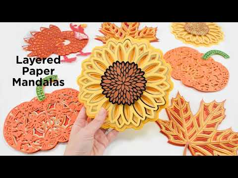 Download Layered Mandala Paper Craft Layered Sunflower Mandala Svg Files And Tutorial Youtube PSD Mockup Templates