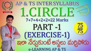 Maths 2b circle part-1 | Circle Intermediate 2nd year maths B