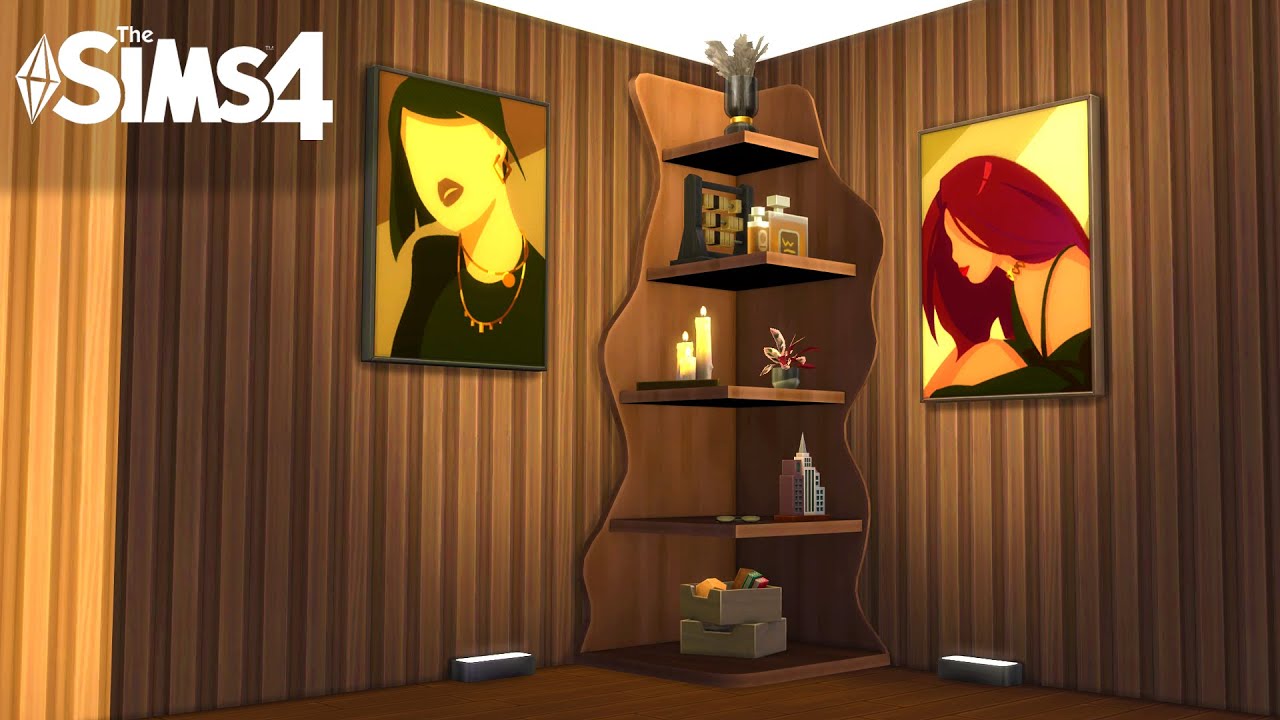 Изготовление угловой полки для The Sims 4 (пользовательский контент)