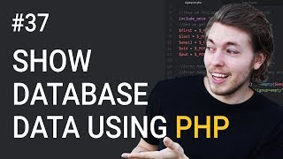 37 how to show database data on a website using mysqli php tutorial learn php programming