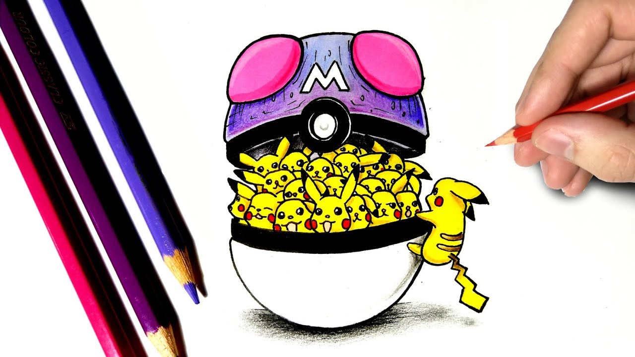 ⁣Dessinons 3 Pokéballs en version doodle Art !