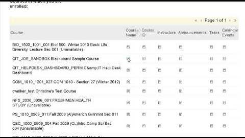 Blackboard 9.1.13: Display Hidden Courses from the My Courses Module