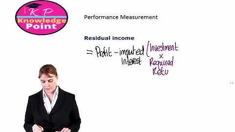 ACCA F2 - Lecture 94 - Peformance Measurements -  Residual income