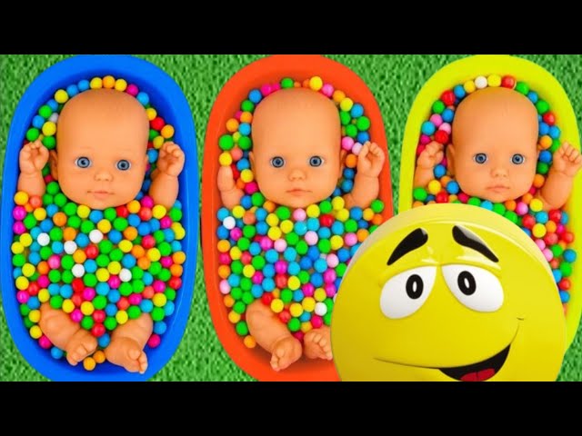 4 Minutes Satisfying Video with Full of Rainbow BathTubs Candy Mixing & Magic Slime ASMR Make Up