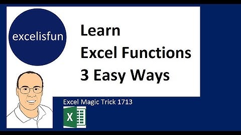 Instant Help with Excel Function: Hot Link, Keyboard or Screen Tip? Excel Magic Trick #1715