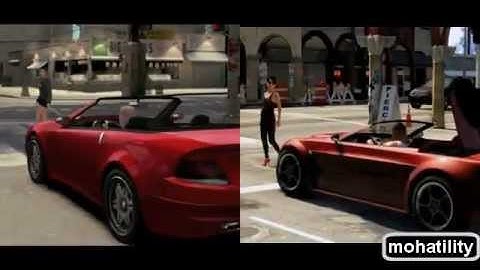 GTA V vs GTA IV Side By Side Comparison