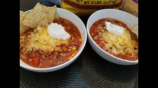 Ground turkey, crockpot chili!! delish ...