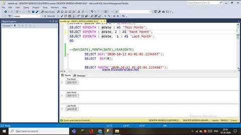 61.EOMONTH,DAY,YEAR,MONTH FUNCTIONS IN SQL - TELUGU