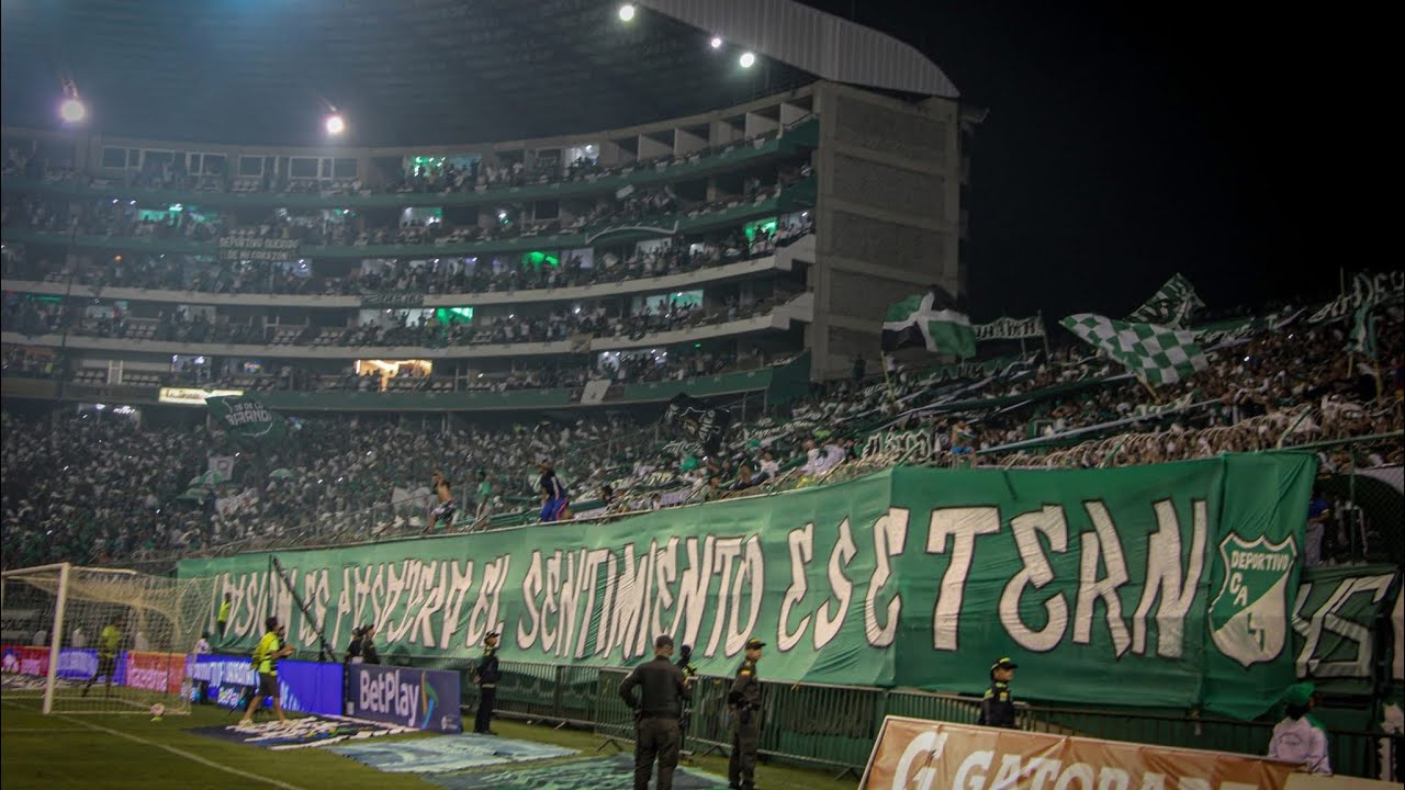 Deportivo Cali Vs aBerica | TIFO | Cantos | Frente Radical Verdiblanco 
