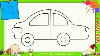 COMO DESENHAR CARROS: Aula para iniciantes (Modo mais rápido) 