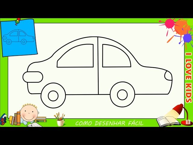 Desenhos de carros para colorir - Artesanato Passo a Passo!