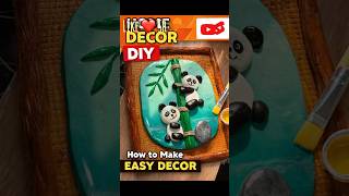 How to Make Cute Panda Decor 🐼 | Easy DIY.  #DIY#HomeDecor#CraftIdeas#Shorts#ViralShorts