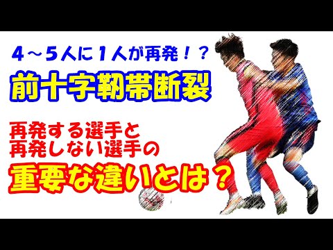 前十字靭帯断裂は4～5人に1人が再発？再発防止の重要なポイントとは？