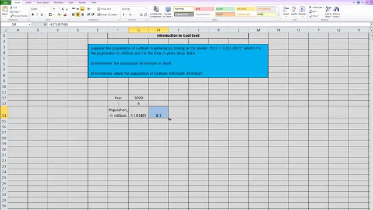goal seek in excel how to use goal seek in excel 2020