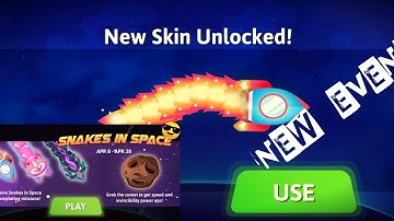 Snake.io-Snakes in Space Event!! || Roaring Rocket skin Unlocked||🤓👍