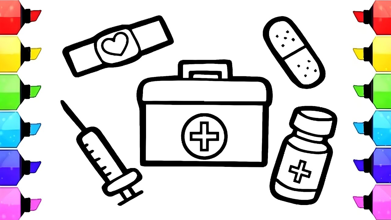 Doctor Kit Drawing Step by Step Easy Doctor Kit Drawing, Painting and