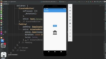 Flutter AnimatedRotation sample 1