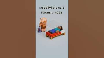 Minecraft steve cloth simulation #b3d #satisfying #animation #shorts