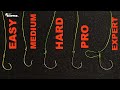 5 levels of knots for hook tying simple expert